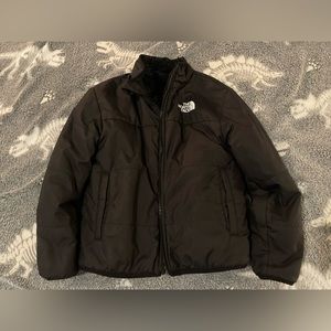 North Face Kids reversible fleece lined jacket